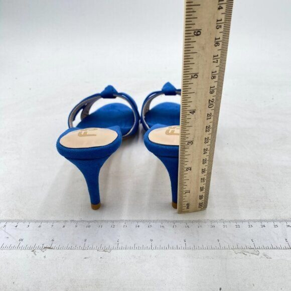 FSJ Royal Blue Knot Kitten Heels - Picture 5 of 8